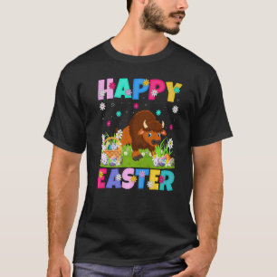 Bison Happy Oaster Bunny Bison Ostersonntag T-Shirt