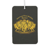 Bison Herd durch das Wasser in der Natur Autolufterfrischer (Vorderseite)