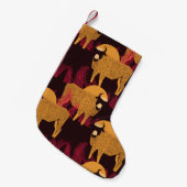 Bison High Grass: Feldmuster. Kleiner Weihnachtsstrumpf (Vorderansicht (hängend))