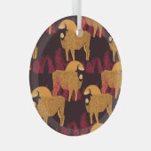 Bison High Grass: Feldmuster. Ornament Aus Glas (Vorderseite Rechts)