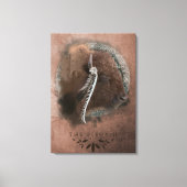 Bison II - überwundene Canvas Leinwanddruck (Vorderseite)