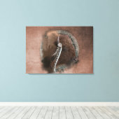 Bison II - überwundene Canvas Leinwanddruck (Insitu (Holzboden))