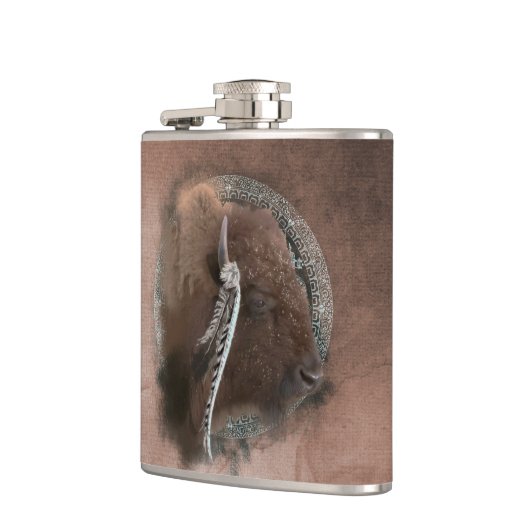 Bison II - Wrapped Flask Flachmann (Links)