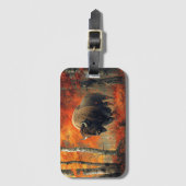 Bison im Herbstwald Artwork Gepäckanhänger (Vorderseite Vertikal)