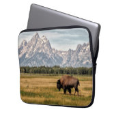 Bison im Tetons Laptopschutzhülle (Vorderseite Links)