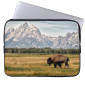 Bison im Tetons Laptopschutzhülle (Vorderseite)