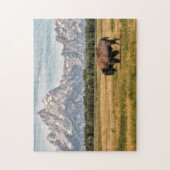 Bison im Tetons Puzzle (Vertikal)