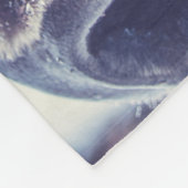 BISON IM WINTER FLEECEDECKE (Ecke)