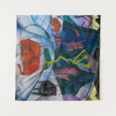 Bison im Winter | Franz Marc | Wandteppich (Vorderseite (Horizontal))