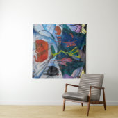 Bison im Winter | Franz Marc | Wandteppich (Beispiel (Horizontal))