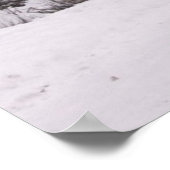 Bison im Winter Poster (Ecke)