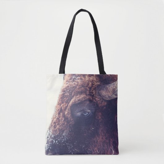 BISON IM WINTER TASCHE (Vorderseite)