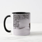 Bison im Winter Tasse (Links)