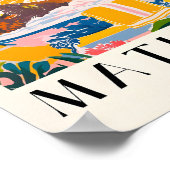 Bison in Bathtub Art Print, Mid Century Art, Bathr Poster (Ecke)