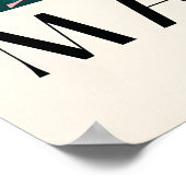 Bison in Bathtub Art Print Tropical Bathroom Poster (Ecke)