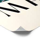 Bison in Bathtub Art Print Tropical Bathroom Poster (Ecke)