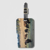 Bison in Colorado Gepäckanhänger (Vorderseite Vertikal)