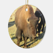Bison in Colorado Keramik Ornament (Links)