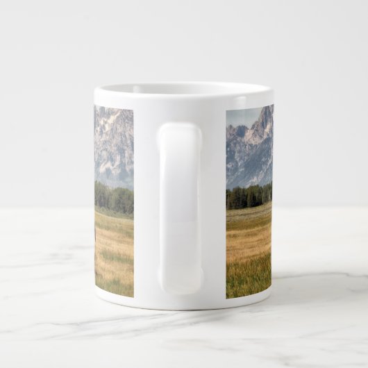 Bison in den Tetons Jumbo-Tasse (Rückseite)