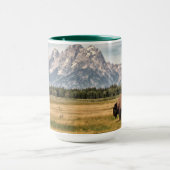 Bison in den Tetons Tasse (Zentrum)
