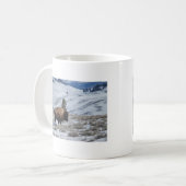 Bison in den Wintergebirgen von Yellowstone Kaffeetasse (Vorderseite Links)