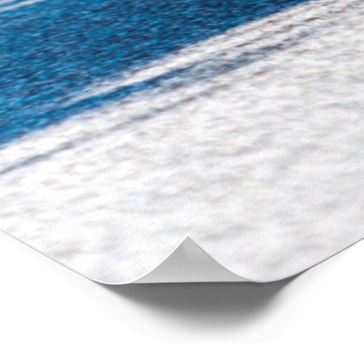 Bison in der Straße im Yellowstone-Nationalpark Poster (Ecke)