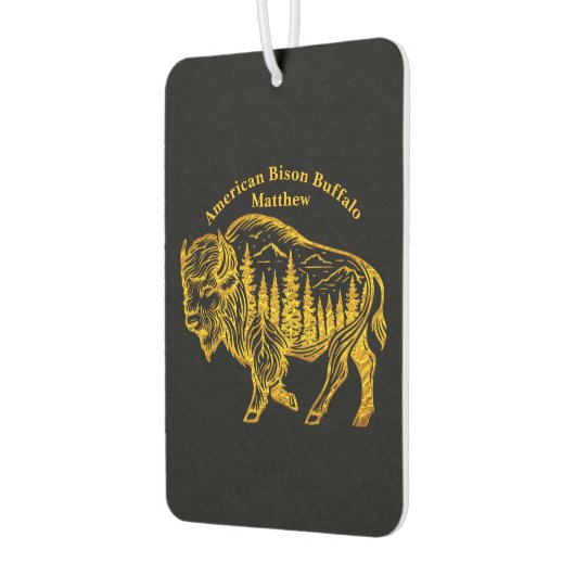 Bison in einer Walddarstellung Autolufterfrischer (Links)