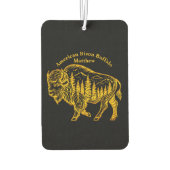 Bison in einer Walddarstellung Autolufterfrischer (Rückseite)