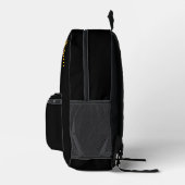 Bison in einer Walddarstellung Bedruckter Rucksack (Rechts)