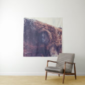 BISON IN THE WINTER WANDTEPPICH (Beispiel (Horizontal))
