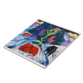 Bison in Winter, Gemälde von Franz Marc Fliese (Seite)