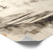 Bison in Woods Impressionist Painting - AI Poster (Ecke)