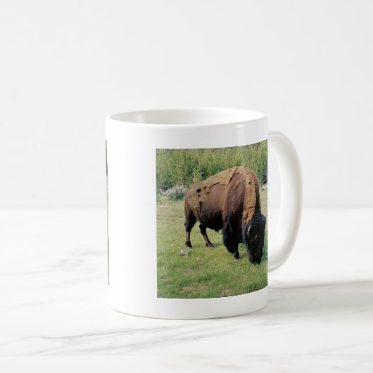 Bison in Yellowstone Kaffeetasse (VorderseiteRechts)