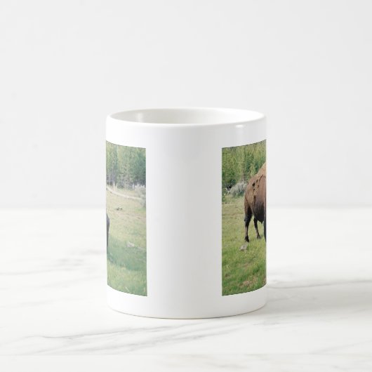 Bison in Yellowstone Kaffeetasse (Mittel)
