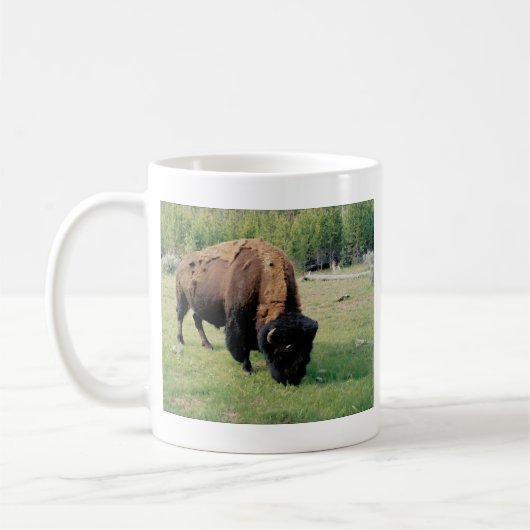 Bison in Yellowstone Kaffeetasse (Links)