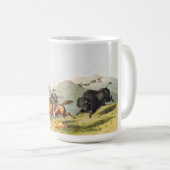 Bison-Jagdszene 1845 Kaffeetasse (VorderseiteRechts)