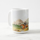 Bison-Jagdszene 1845 Kaffeetasse (Vorderseite Links)