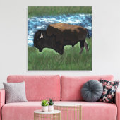 Bison Leinwanddruck (Insitu (Wohnzimmer))