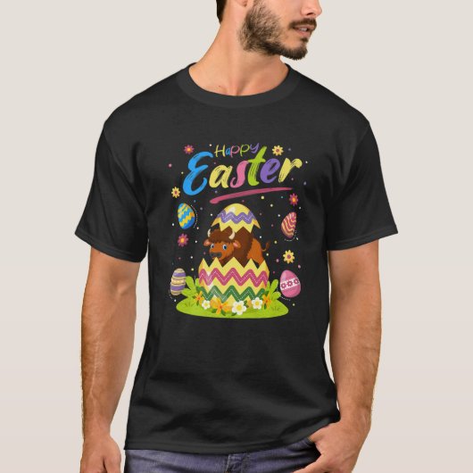 Bison Lover Ostern Egg Bison Happy Oaster T-Shirt (Vorderseite)