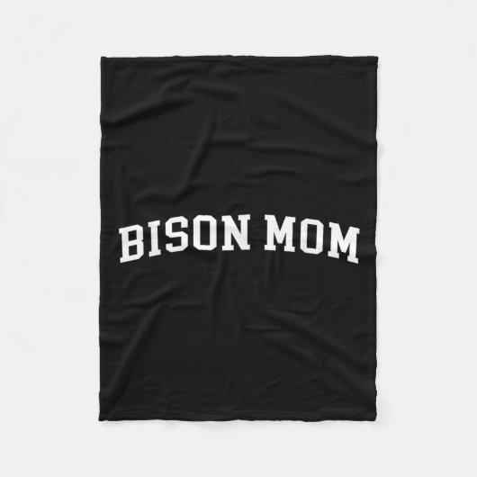 Bison Mama Fleecedecke (Vorderseite)
