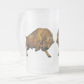 Bison Mattglas Bierglas (Vorderseite Links)