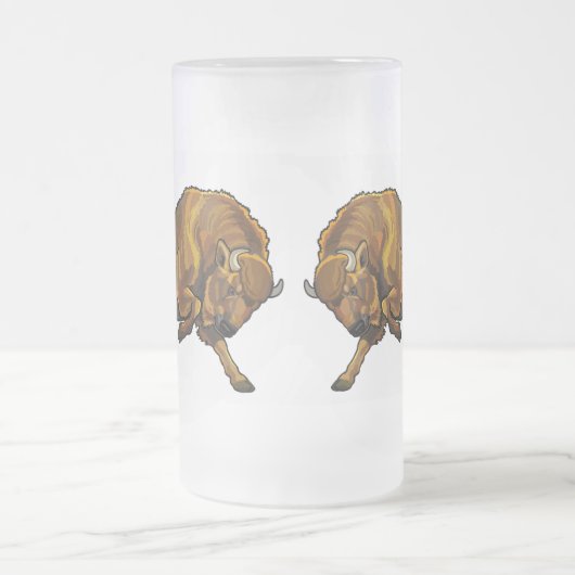 Bison Mattglas Bierglas (Mittel)