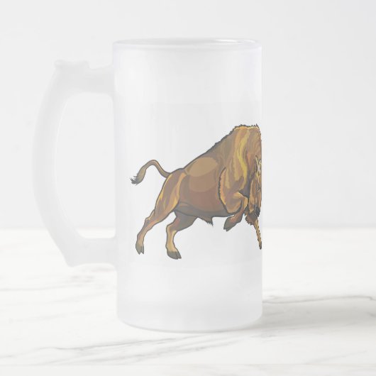 Bison Mattglas Bierglas (Links)