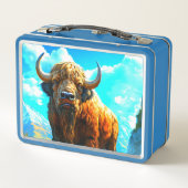 Bison Metall Brotdose (Rückseite)