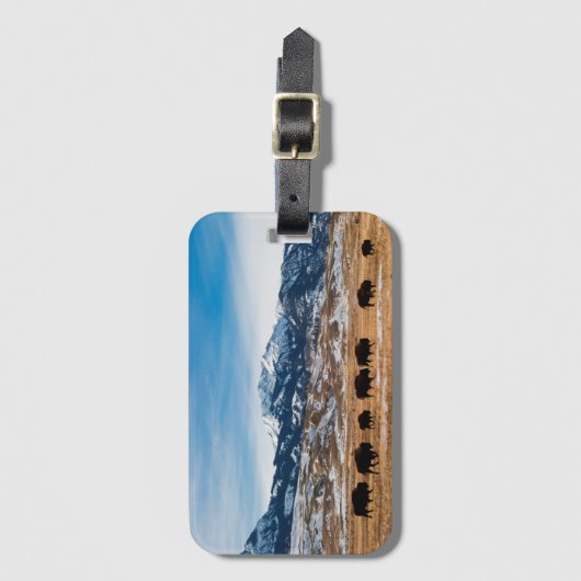 Bison-Migration Gepäckanhänger (Vorderseite Vertikal)