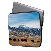 Bison-Migration Laptopschutzhülle (Vorderseite Links)
