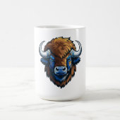 Bison mit großen Hörnern Kaffeetasse (Mittel)