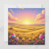 Bison mit Kaninchenohren Feiertagskarte (Rückseite)