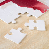 Bison mit USA-Flagge Puzzle (Seite)