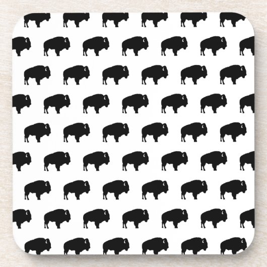 Bison-Muster Getränkeuntersetzer (Vorderseite)